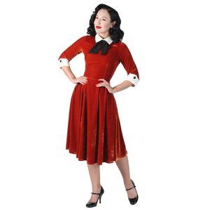 Tatyana Maud Dress in Burnt Orange